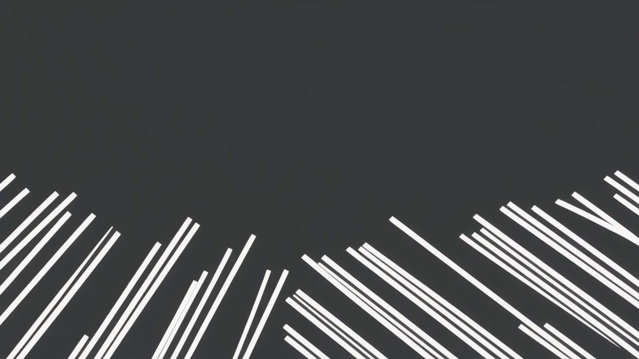 Abstract Animation of White Lines Expanding and Contracting on Dark Background