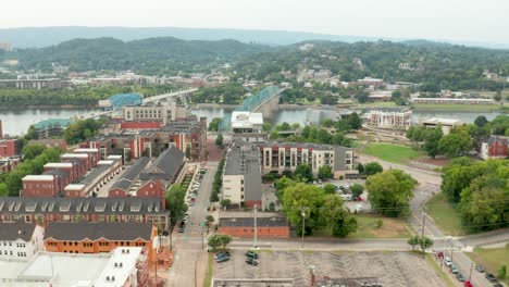 chattanooga tn aerial establishing shot