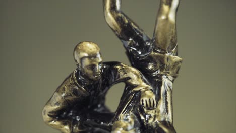 bronze rugby trophy figurine