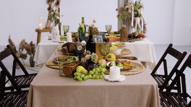 Decorated wedding banquet