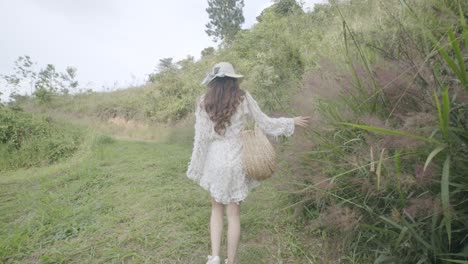 walking around nature on a beautiful day