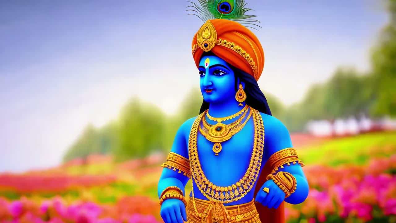 la imagen del señor krishna