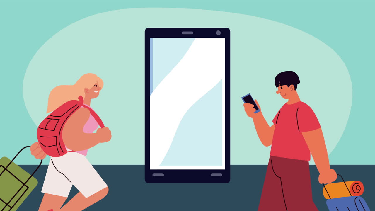 두 친구 가 캠핑 여행 을 계획 하고 있다