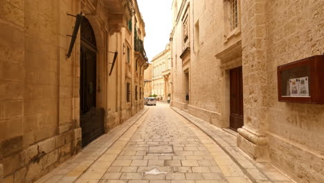 a fortified city in the northern region of mdina, malta, with antique, attractive buildings and streets