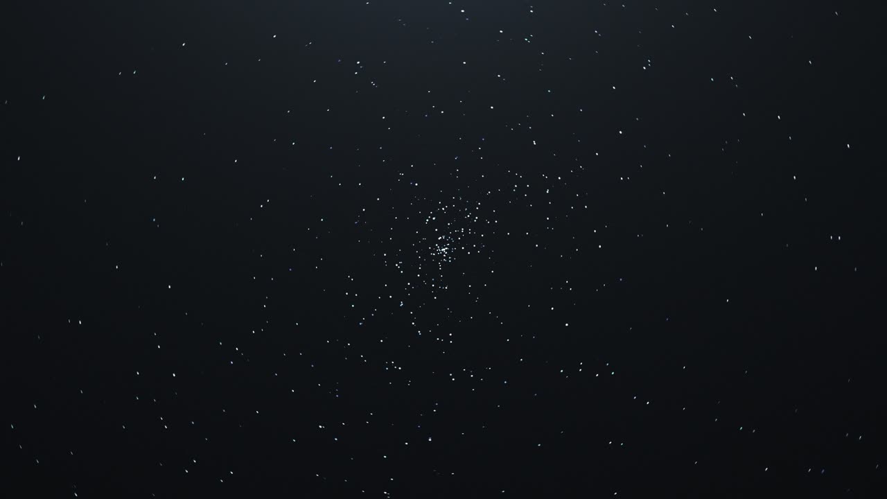 Atmospheric Night Sky Timelapse, Spinning Star Trails, Realistic CGI Animation