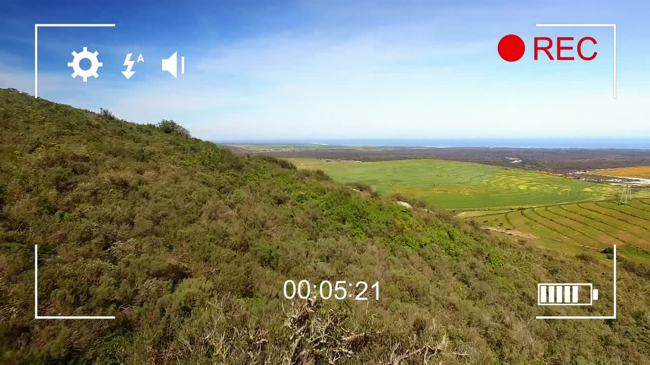 съемка сельской местности на цифровой камере