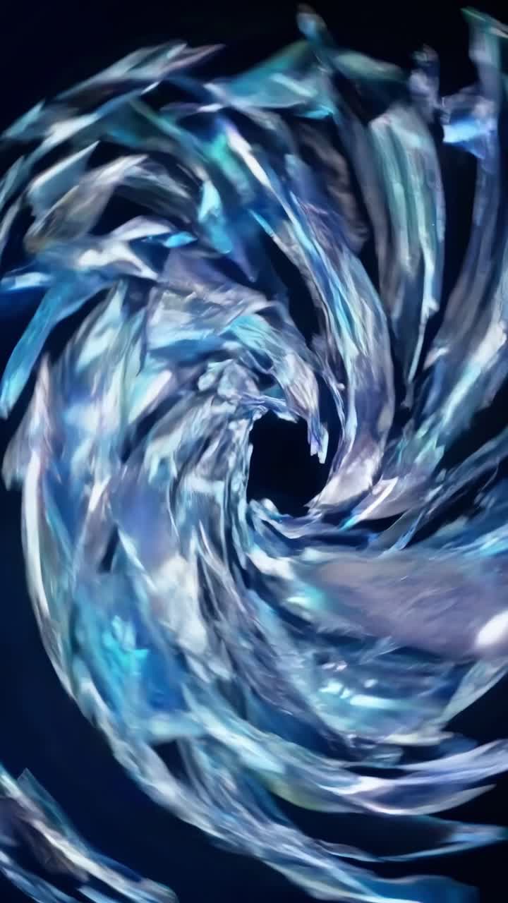 Dynamic Abstract Swirling Light Vortex