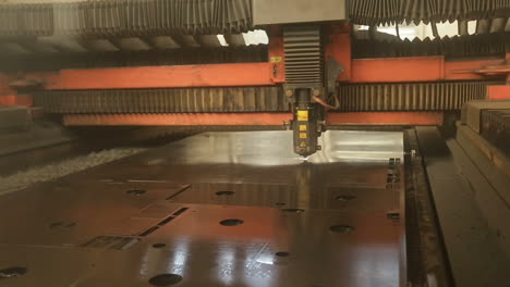 processing of the steel sheet. cutting metal with plasma equipment