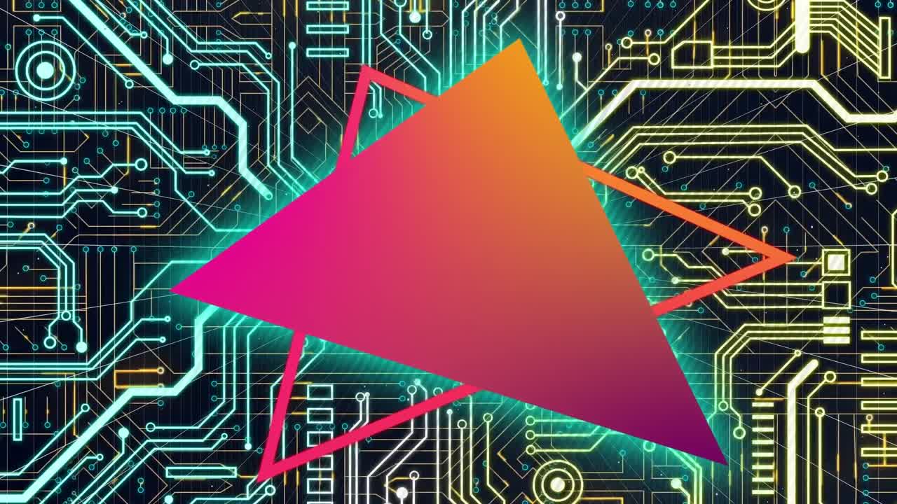 Animation of shapes over network of connections
