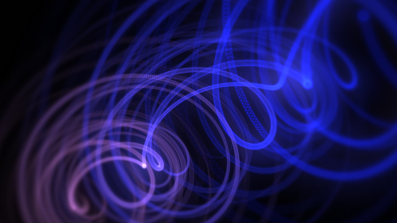 Lignes dynamiques violettes et bleues sur fond abstrait 2