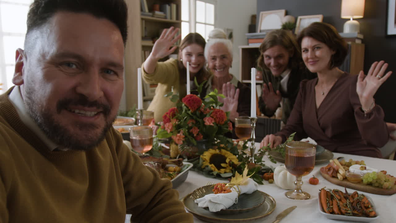 celebración de la cena familiar