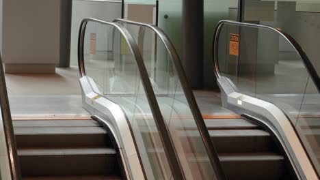 escalator in motion at melbourne museum