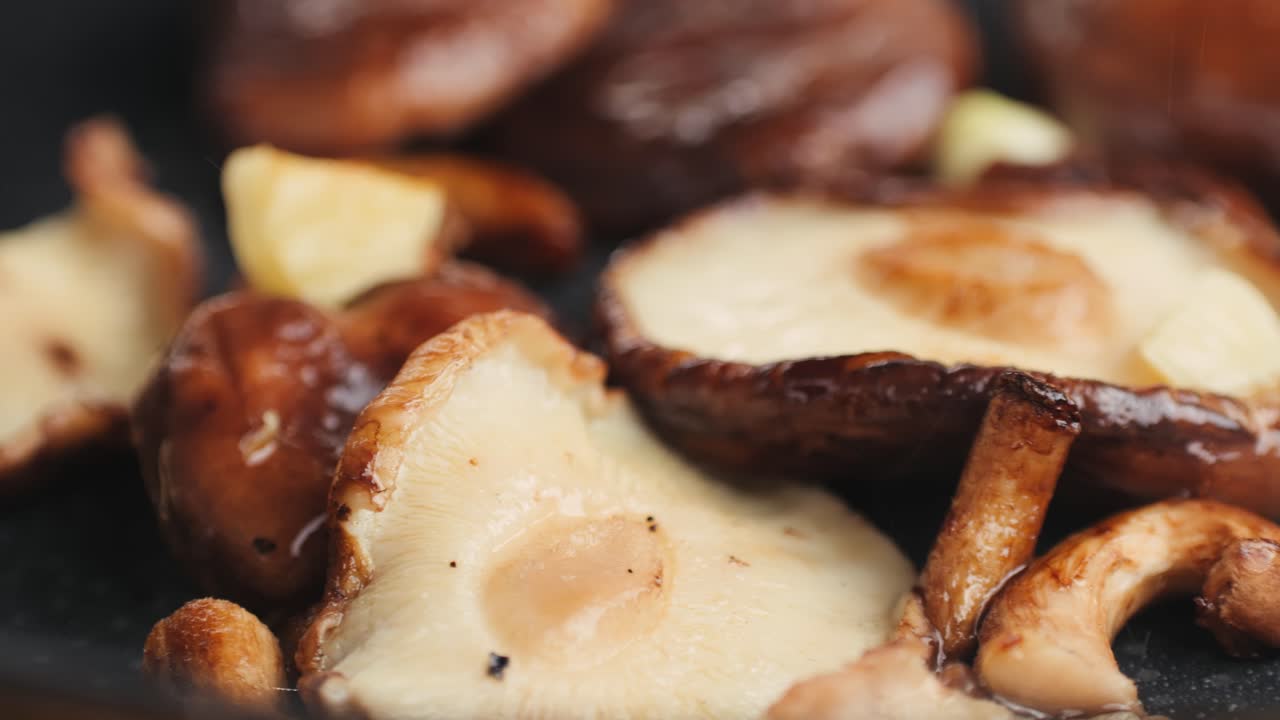 Pan-fried Shiitake Mushrooms
