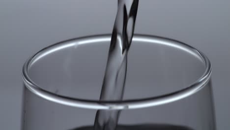 water pouring into glass