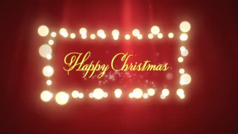 Happy-Christmas-in-a-glowing-frame