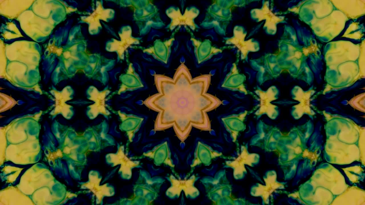 movimiento de fondo de caleidoscopio de explosión decorativa