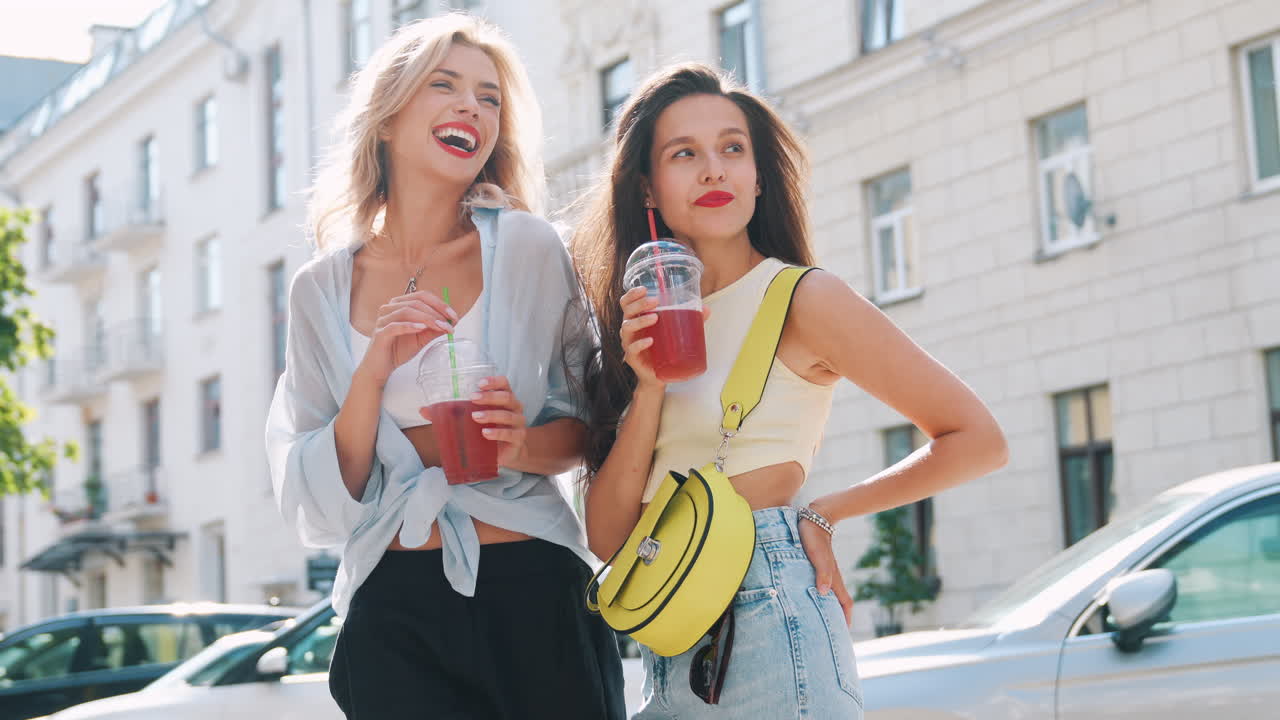 도시 에서 술 을 즐기는 두 친구