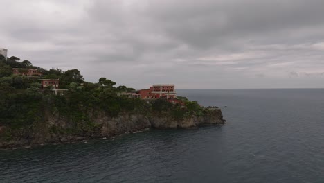 medieval architecture of mezzatorre hotel and thermal spa in forio, ischia italy