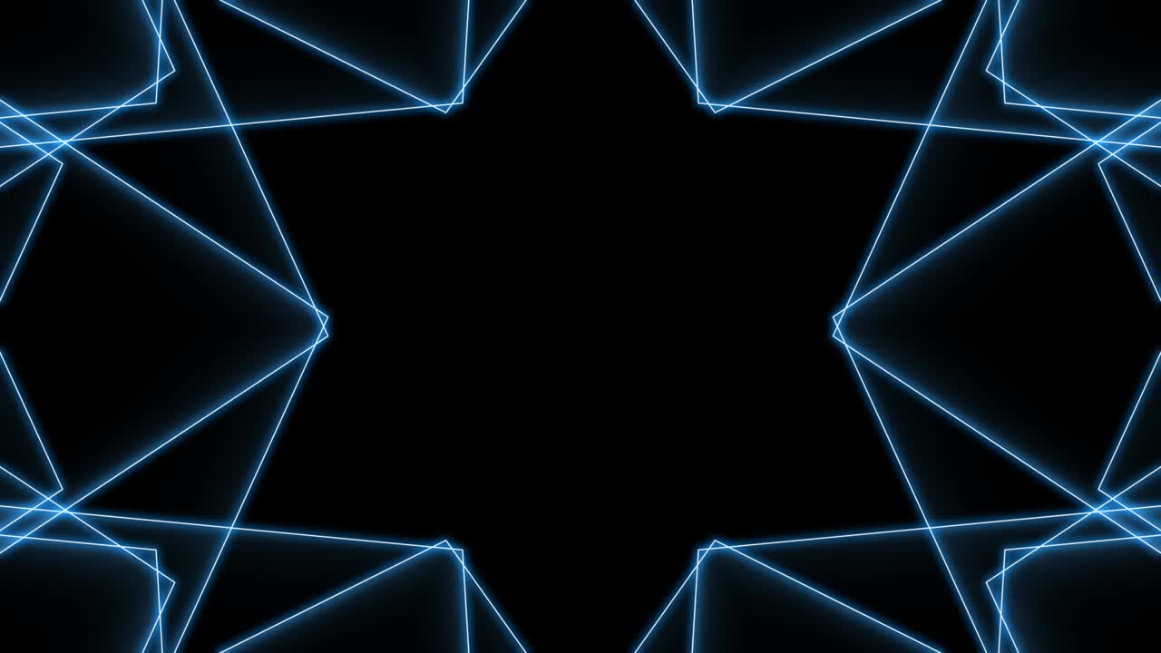 Blue light futuristic line. Loop ready animation of flight through digital tunnel.
Neon lights abstract motion animated background.
