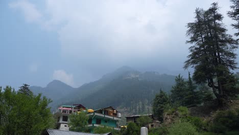 natural diversity and houses in the hilly areas