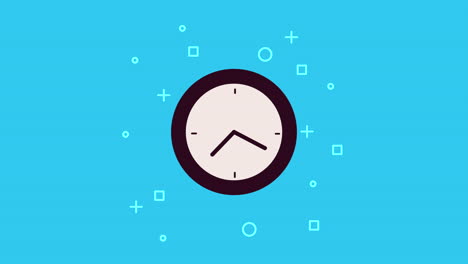 time clock watch device animation