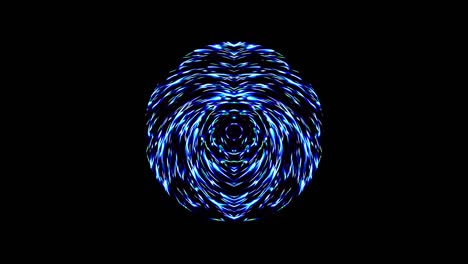 line wave motion, colorful, on a black background