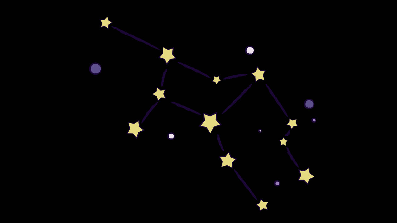 Gemini Constellation Drawing