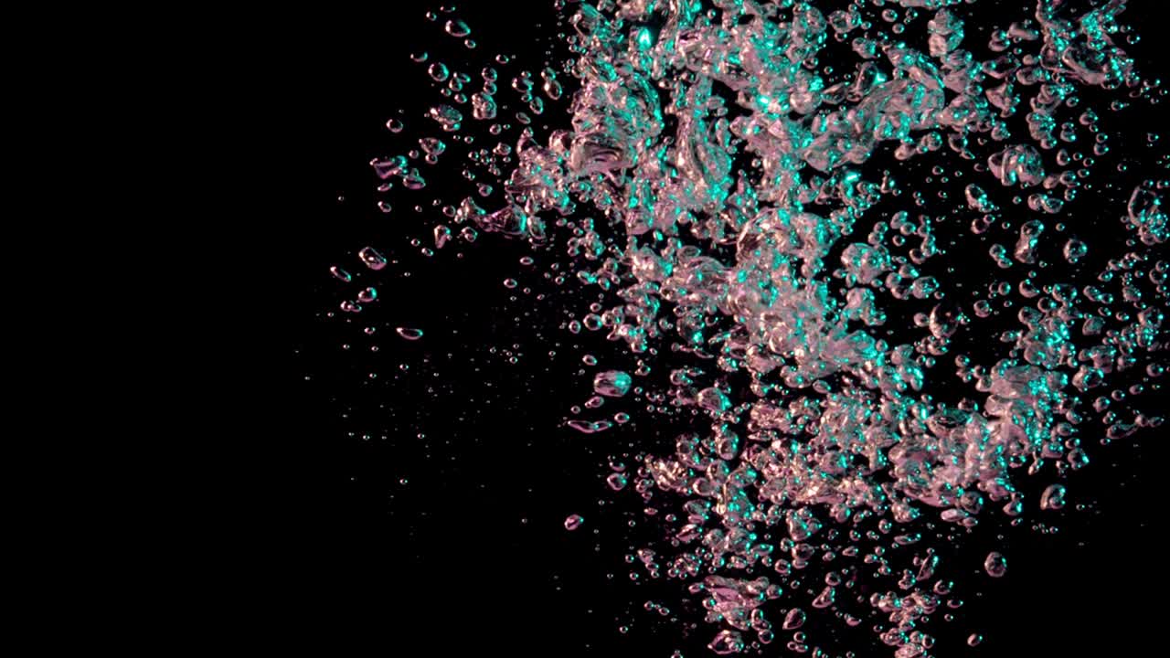 떠다니는 분홍색 거품