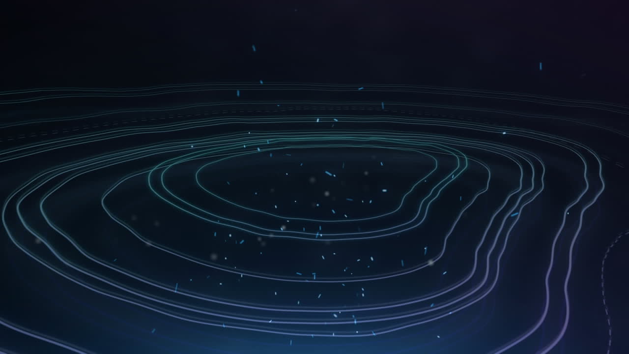 Glittering particles moving over white lines