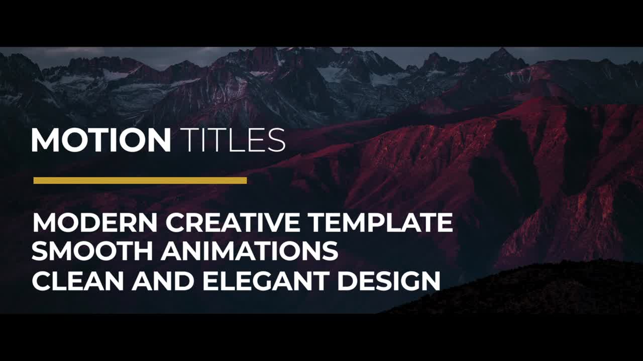 9 animated multi-colored various titles will complement your work and make it perfect! A large number of settings will allow you to choose the perfect solution