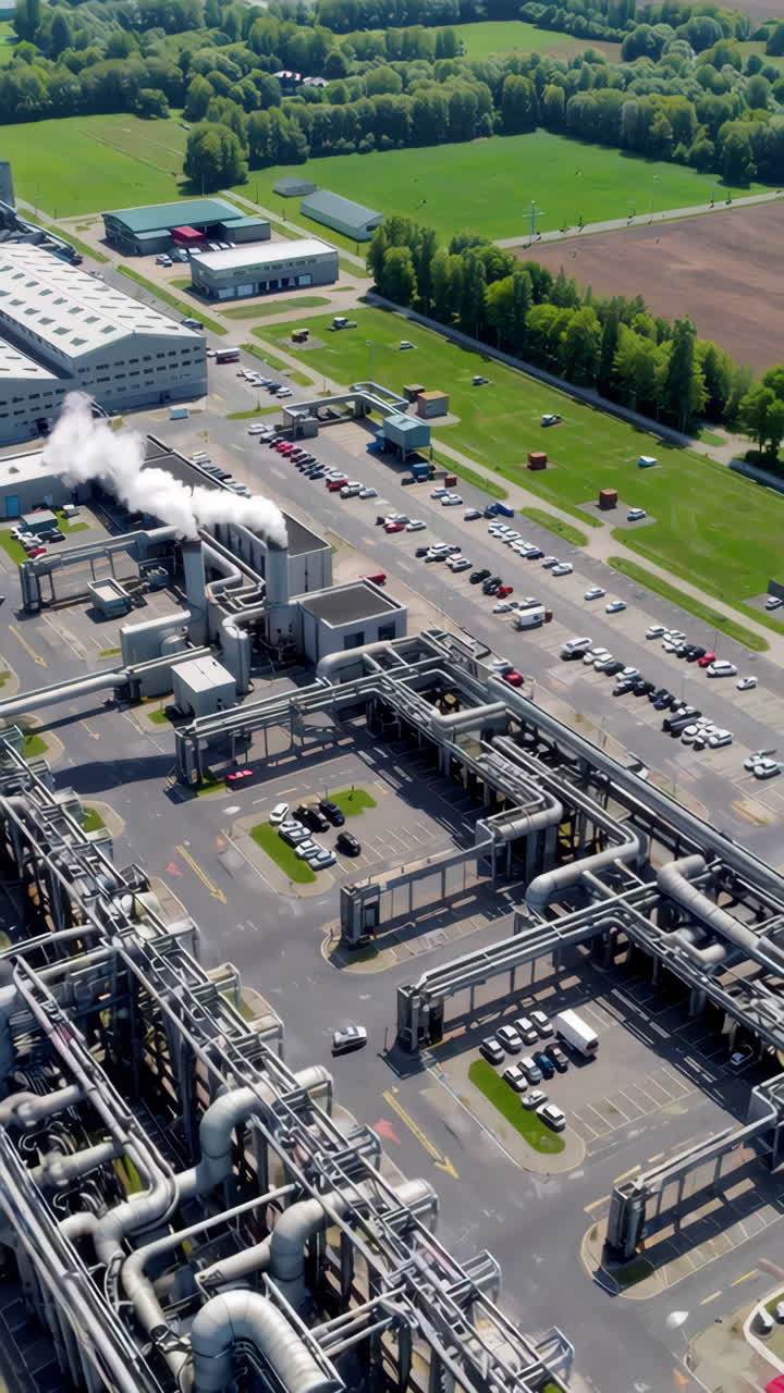 Industrianlæg, luftfoto