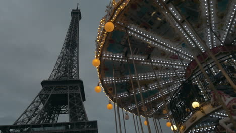 eiffel tower and merry-go-round