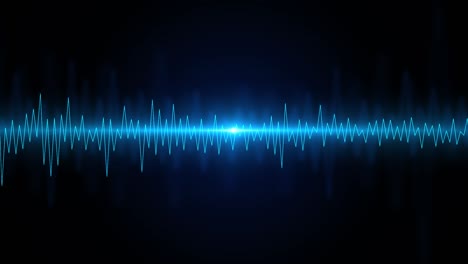 4k loop abstract audio wavefrom music waves oscillation background animation.