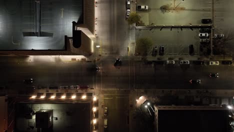 intersection in el paso, texas with traffic and stable drone video