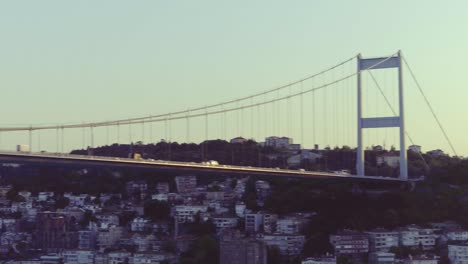 istanbul, turkey  bosphorus bridge and car traffic.