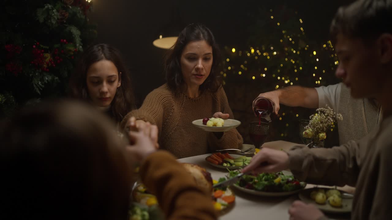 가족 저녁 축제