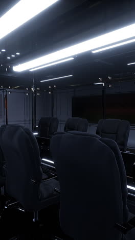 modern futuristic conference room