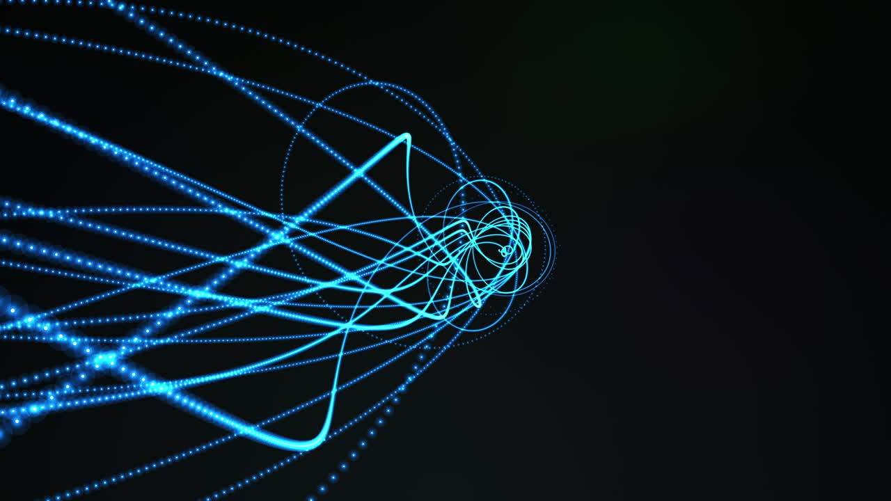 glowing waved lines, abstract background