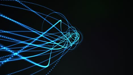 glowing waved lines, abstract background