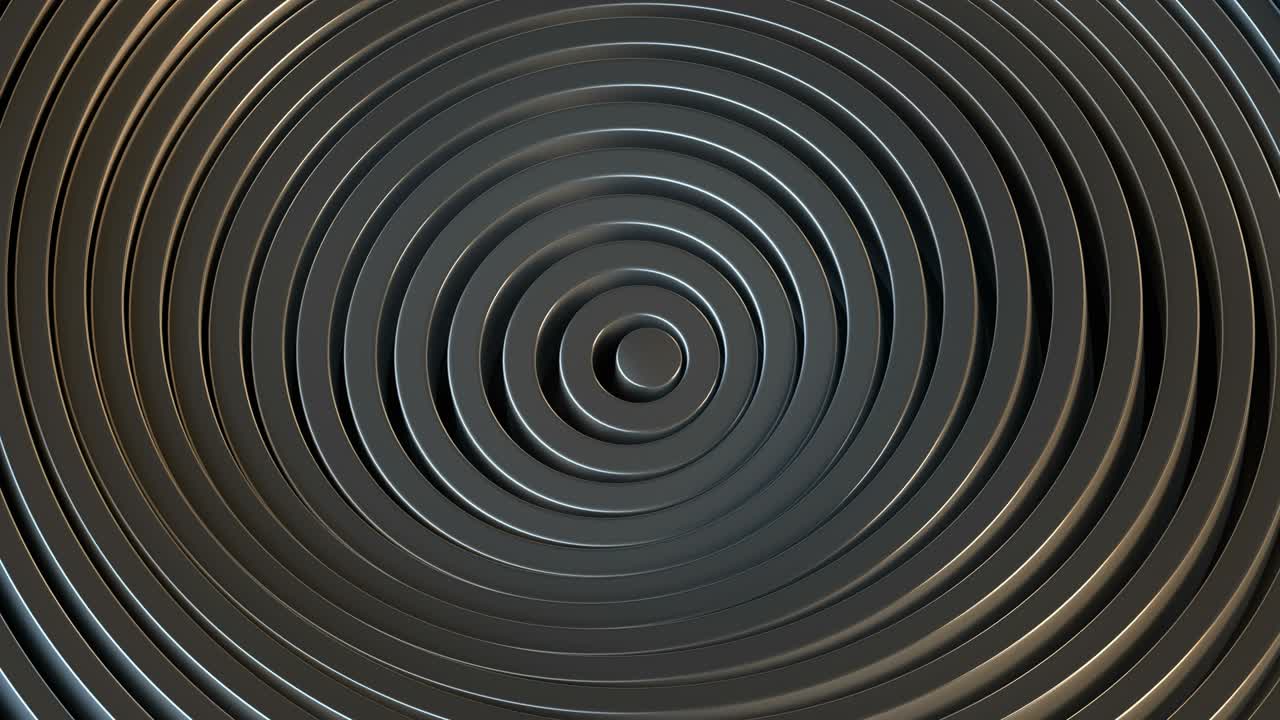 círculos brillantes negros 3d reproducir animación de bucle sin costuras