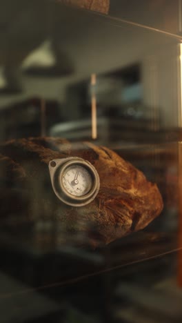 bread and thermometer display