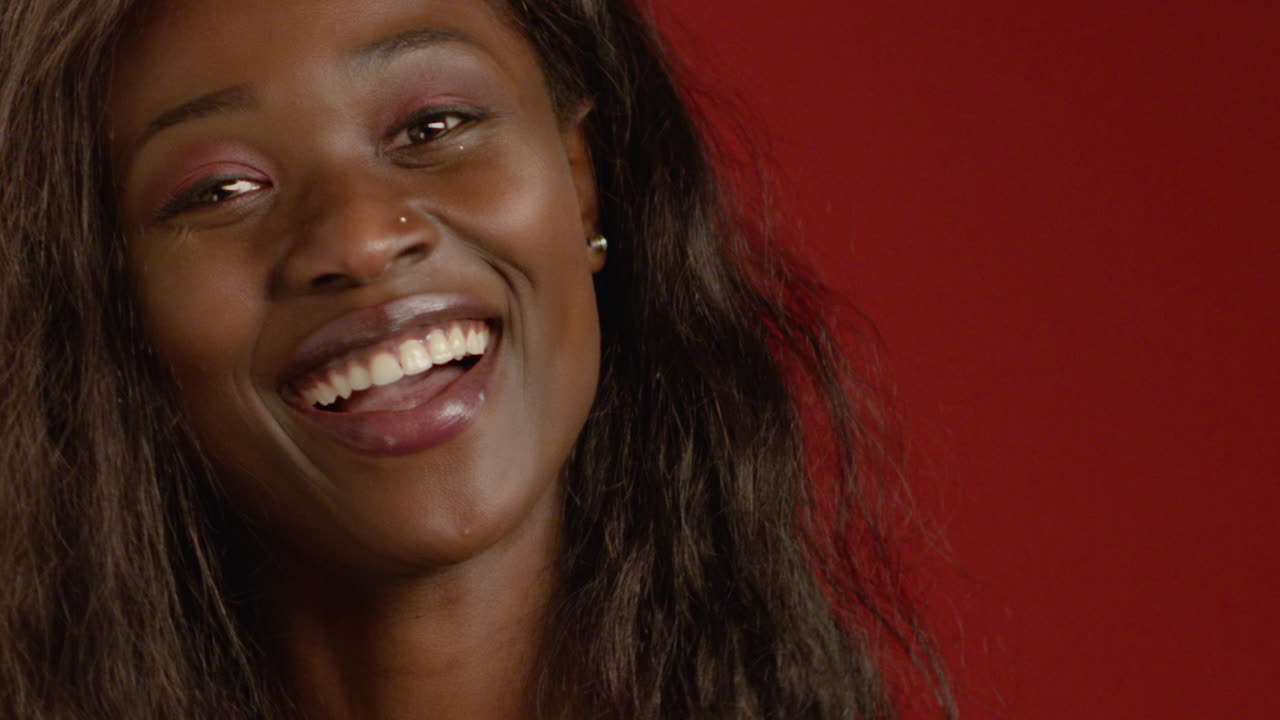 CU Young Woman Laughing 