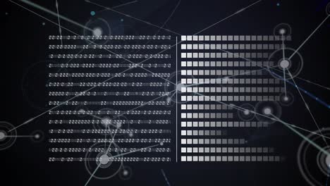 Animation-of-binary-coding-data-processing-and-network-of-connections