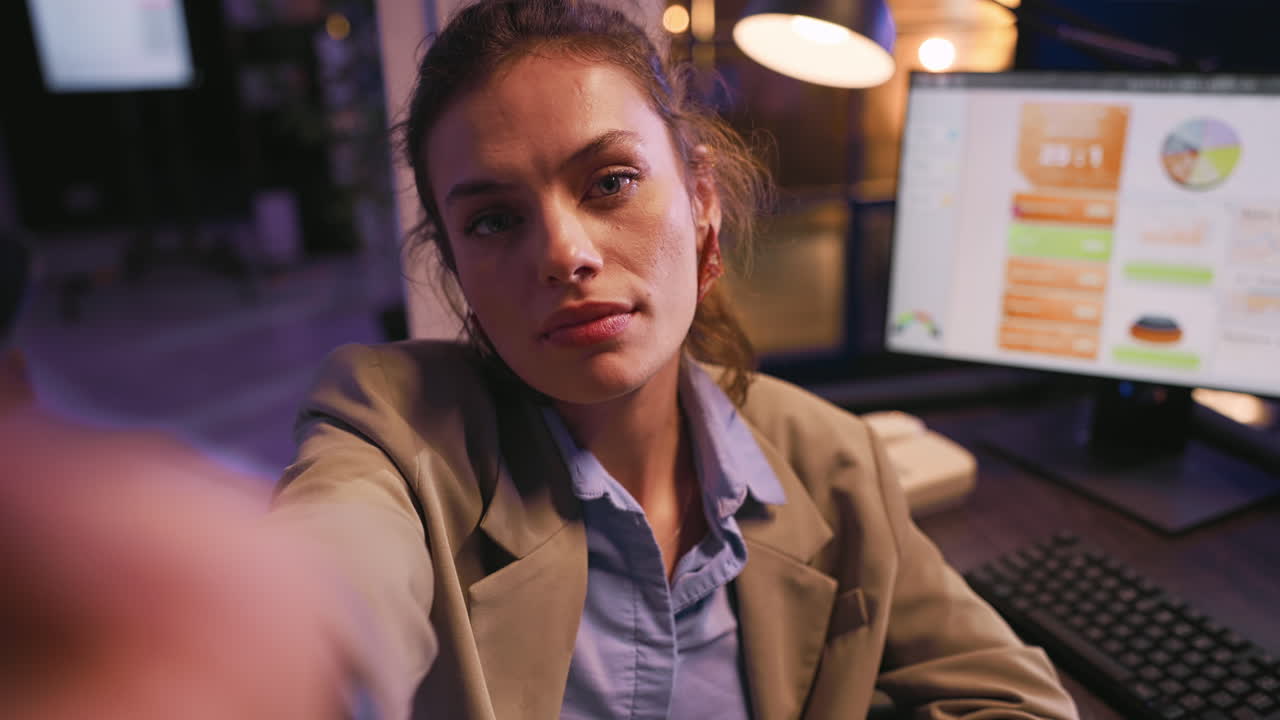 Mujer de negocios en la oficina