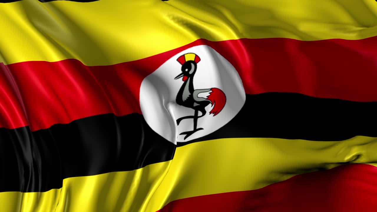 우간다 발의 아름다운 3d 애니메이션 루프 모드