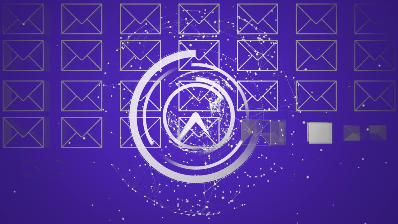 메시지 봉투와 시계