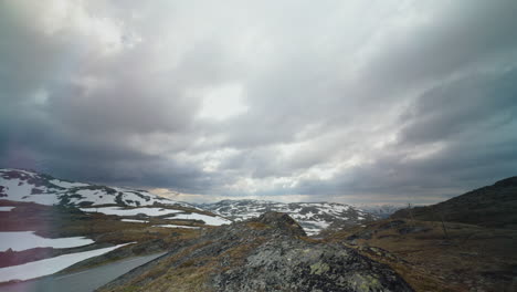 dramatic mountain landscape in norway