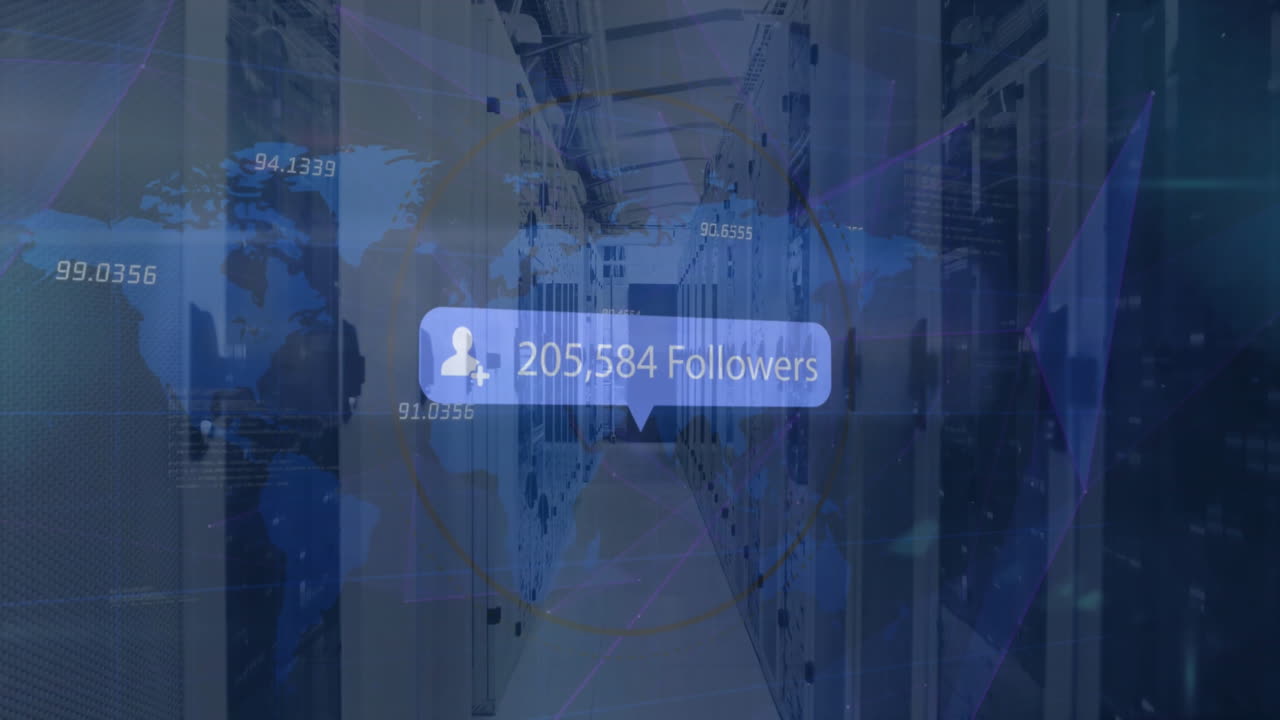 추종자의 애니메이션, 컴퓨터 서버를 통해 텍스트 및 데이터 처리