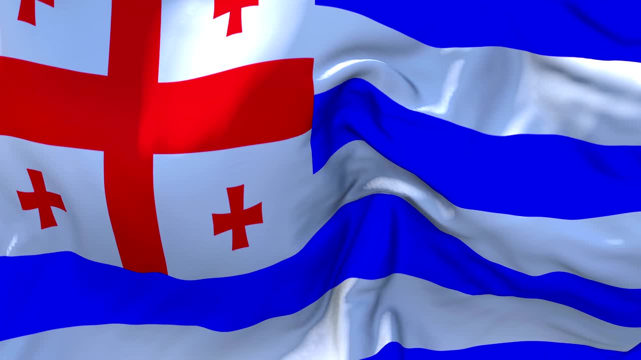 바람 속 느린 동작 애니메이션에서 날아다니는 아자리아 발 4k 현실적인 직물 질감 발 부드러운 바람 날 연속적인 원활한 루프 배경에 불어.