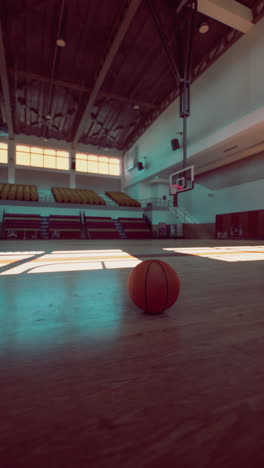 empty basketball court